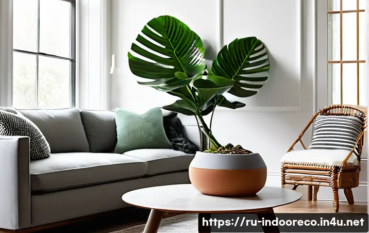 실내 식물 인테리어 - **Prompt for "Cozy Living Room with Classic Green Favorites":**
    "A serene and inviting living ro...